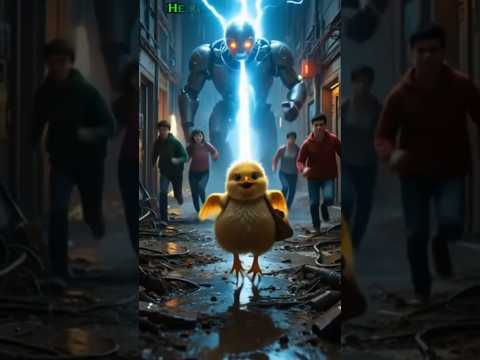 🔴🐥 Chhote Chick ne Poore Sheher ko Bachaya! ⚡🤖 | Hero Chick vs Evil Robot #shorts