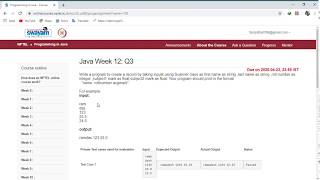 NPTEL - Programming in Java Week-12 Quiz and Assignment Solution 2020