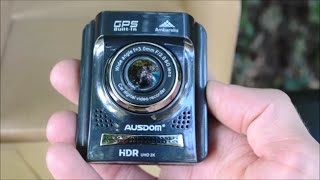 AUSDOM A261 HD DASH CAM Auto Car DVR Review || Test || Unboxing