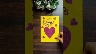 parents day card idea 😁// parents day greeting card 💐#shorts #parentsday #parentsdaycard #cards #diy