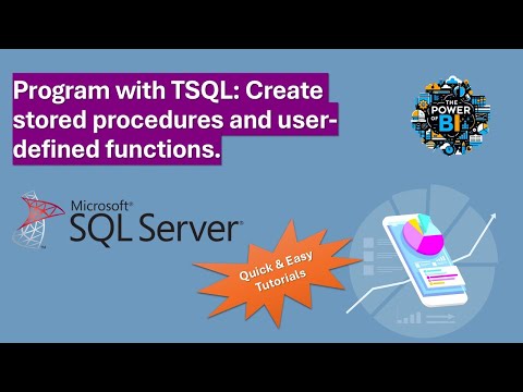 Program with TSQL Part 02: Create stored procedures and user-defined functions 🔄📊 #sql #tsql