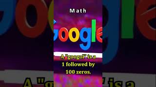 "Googol: The Math Behind Google’s Name! 🔢🌐" #funfacts #facts #history