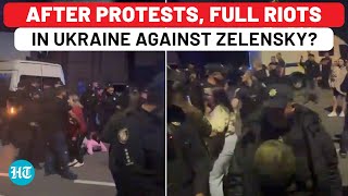 Ukraine: Riots Over Zelensky's Forced Mobilisation For Army, After Anti-Corruption Protest?| Russia