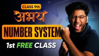Abhay Batch 9th Maths - 1st FREE Class | Number System - Lecture 1 | Check Description