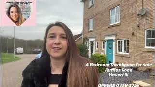 4 Bedroom Townhouse FOR SALE Ruffles Road, Haverhill, CB9 0JX