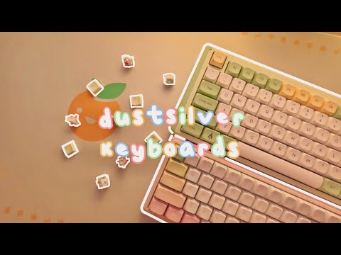 🍈 unboxing and modding dustsilver keyboards // k84 melon shake and d66 peach oolong