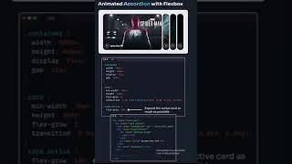 Flexbox Magic: Creating Animated Accordions for Web Design #css #flexbox  #css3 #css3course