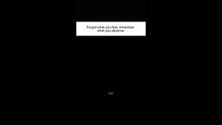 Forget What You Feel #motivationalshorts