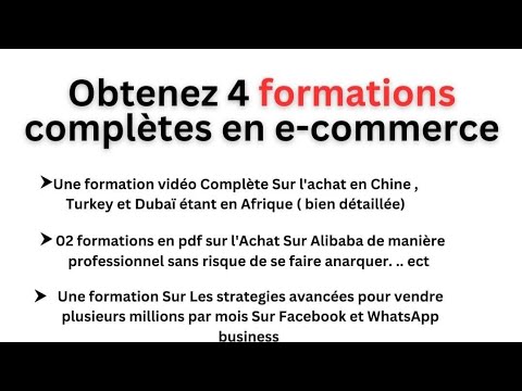 Pack E-commerce Afrique