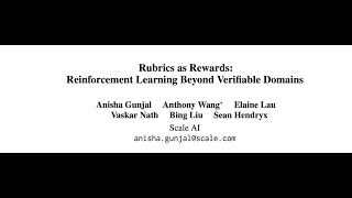 [QA] Rubrics as Rewards: Reinforcement Learning Beyond Verifiable Domains