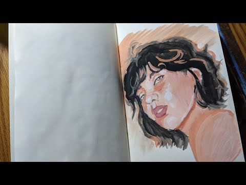 chill painting | gouache in my sketchbook