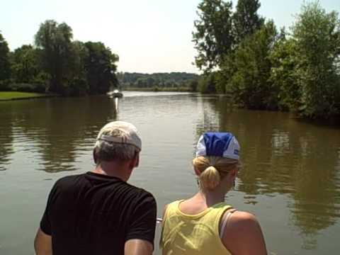 Cruising the canals near Gent