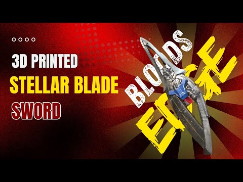 How I Painted Eve's Sword from Stellar Blade | 3D Printed and Painted on Elegoo's Centauri Carbon