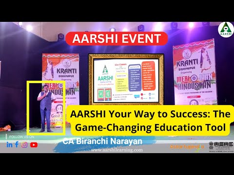 AARSHI Your Way to Success: The Game-Changing Education Tool unveiled.at GIIS, Berhampur, Odisha!