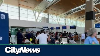Angry passengers at YYC airport