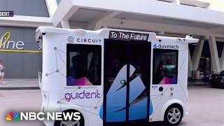 Self-driving shuttles mark major test for public transit
