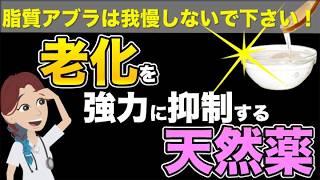 【アブラは我慢しないで！老化を強力に抑制する天然薬】について現役医師がわかりやすく解説します