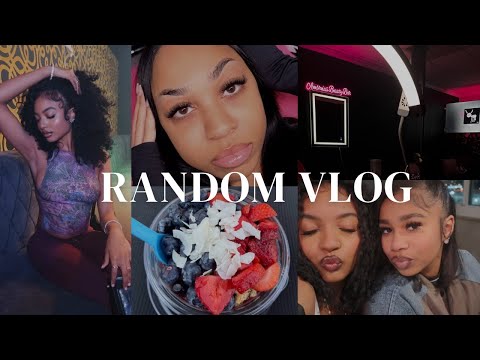 random vlog: dinner date, do lashes, try açaí bowls, mini haul, Q&A