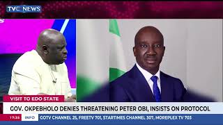 Governor Okpebholo Denies Threatening Peter Obi, Insists He Only Followed Protocol