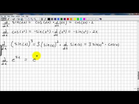 Chain Rule Derivatives