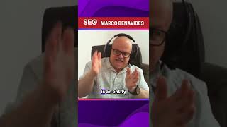 Marco Benavides   How do we deal with this so called entity in SEO