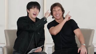 BTS' Jin Video Calls His Family to Meet TOM CRUISE!