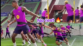 No Rest 💪!! Barcelona INSANE training after Vissel Kobe victory 🔥, Rashford, Roony Bardghji, Lamine