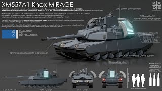 XM557A1 Knox Mirage Tank | Upgraded M1E3 Abrams X