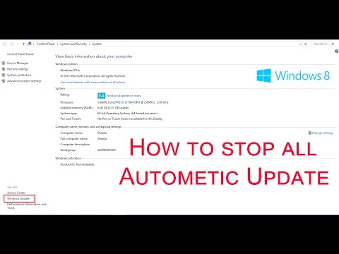 How to stop all autometic update in windows