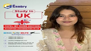 TOFEL IBT HOME EDITION ACCEPTED Universities in UK || Study in UK