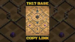 Unbeaten TH17 WAR + CWL Base Layout 🔥Clash of Clans #coc #shorts