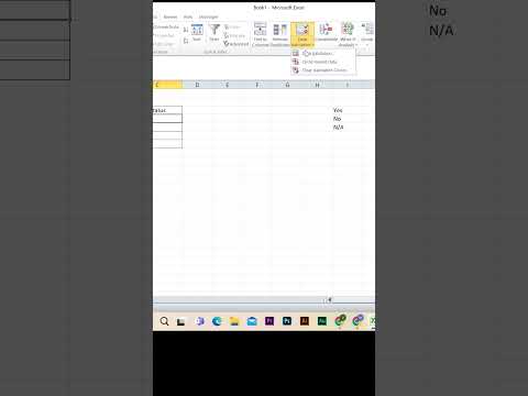 How to add drop down list in excel sheet   #learnexcel #excel #exceltips #microsoft #exceltricks