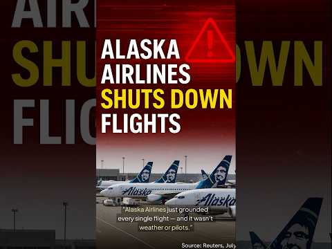 Alaska Airlines Grounds All Flights After IT Meltdown #technews