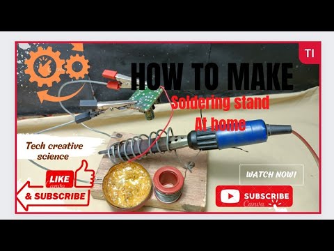 How to make a soldering helping hand very easy at home make //
