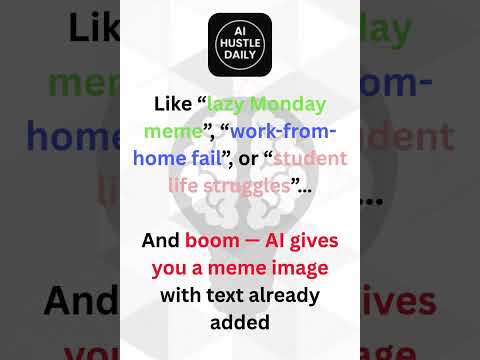 AI Generates Viral Memes #AIMemeGenerator #ViralMemes #MemeMarketing #EarnWithAI #aihustledaily #ai