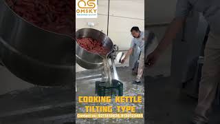 Cooking Kettle Tilting Type for Bulk Cooking #cookingvideo #bulkcooking #foodprocessingmachine #fmcg