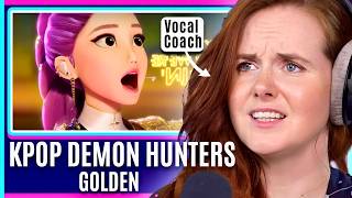 그녀는 정말 고음이 가능해요! K팝 데몬 헌터스 ‘Golden’ | 보컬 코치 분석 | Huntr/x 리액션