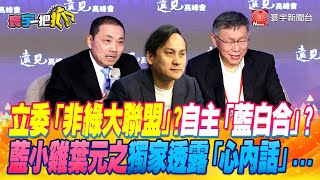 【#寰宇一把抓】P4 立委「非綠大聯盟」?自主「藍白合」? 藍小雞葉元之獨家透露「心內話」... 20230623｜@globalnewstw