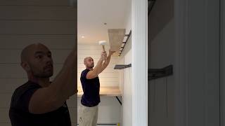 The best floating shelve system. #sheppardbrackets #floatingshelves #diy #dewalt #carpentry #shelves