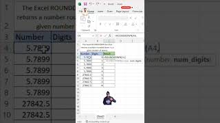 🚀❗How to use ROUNDDOWN function in Excel #computereducation #microsoftexcel #microsoftexcel
