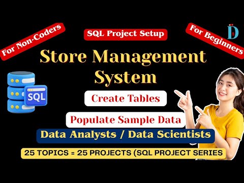 SQL Project Setup: store management system | Create Tables& Populate Sample Data  #sqltutorial #sql