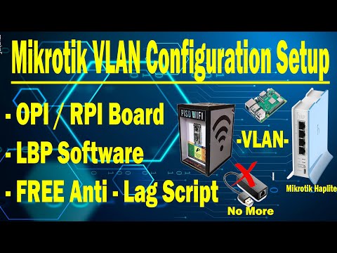Mikrotik VLAN Setup Raspberry Pi with LBP Piso WiFi Software & Anti Lag Bandwidth Management Tagalog