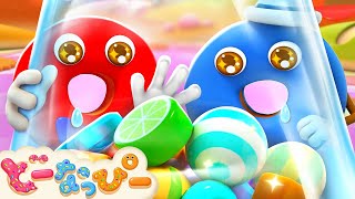 【うた】5このドーナツ🍩キャンディー食べたい🍬｜カラフルドーナツ｜赤ちゃんが喜ぶ｜ドーナツの歌｜どーなっぴー