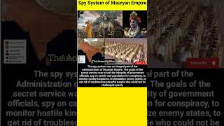 spy system of mauryan Empire