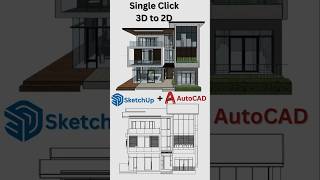 3D To 2D Converter ( Single Click) l Sketchup to Autocad l 3D To 2D Converter l