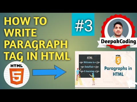 HTML Paragraph Tags | P Tag in HTML |  #paragraph #html  @DeepakCoding