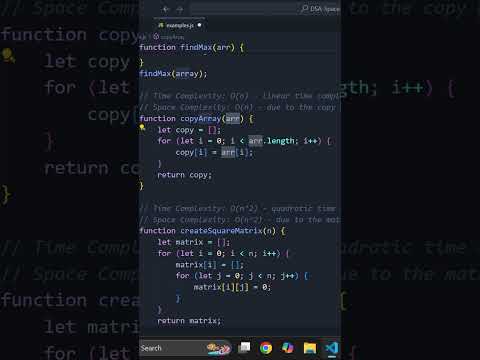 DSA: Linear space complexity explained with example