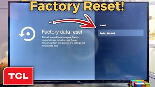 How to Factory Reset TCL Smart TV