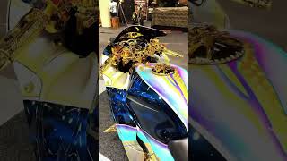 What a fancy Bike 😱 #bikerstyle #motoart #rideinstyle