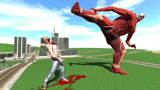 Franklin vs Colossal Titan - INDIAN BIKES DRIVING 3D